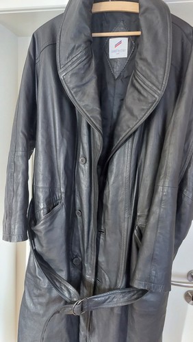 Langer herren ledermantel von - ledermantel,