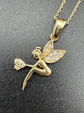 Ankerkette 585 Gold 14 Karat Halskette 45cm Damen Goldkette 1,93g Fee Anhänger