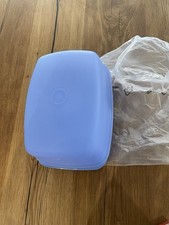 Tupperware, Brotkasten, Kuchenbehälter Gebäck Blau Tupper Behälter Eckig