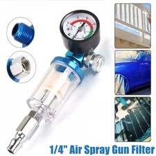 1/4“ Spritzpistole Luftregler Manometer Luftdruck für Lackierpistole