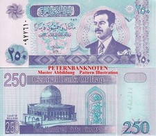 IRAK IRAQ  250 Dinars  2002