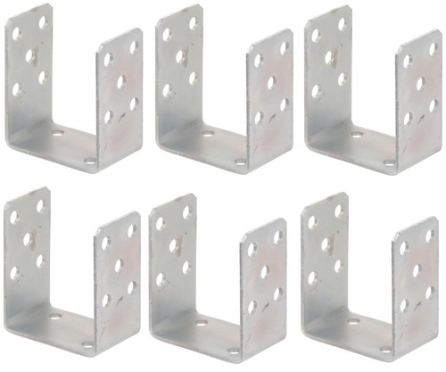 6er set pfostenträger - 6er, u-pfostenträger