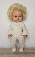 Nette Kunststoff Puppe Schildkröt Doll 30 cm Schlafaugen Sammler Vintage 