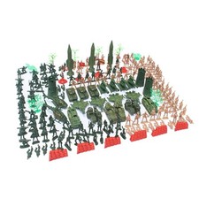 203Pcs Armee Männer Spielzeug Actionfiguren Set Soldaten Spielset Kunststoff