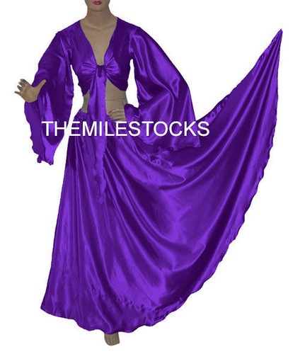Tms lila satinrock top - lila,
