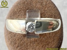 Brillantring Verlobungsring Damenring 333er Weißgold +Diamant 0,10ct Gr16,5/51,5