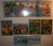 (1167) RAR! Satz alle 8 SCHATZTRUHE KINDER PUZZLE + BPZ  von DR. OETKER