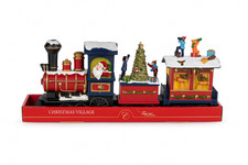 Beleuchtetes Weihnachtsdorf mit Zug & Musik – Winterdorf mit Bewegung & Licht