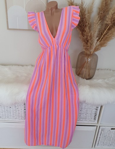 Musselin maxi kleid - musselin,