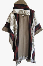 Herren Kapuzen-Poncho Cape