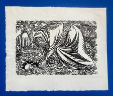 ERNST BARLACH Original Holzschnitt 1919 "KINDERTOD" handsigniert, nummeriert