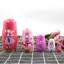 1 set Russische Matroschka Babuschka Matrjoschka Holz Puppe Kinder Spiezeug Kit