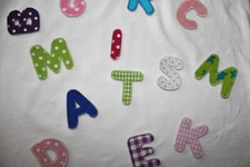 Buchstaben zum aufnähen oder