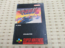F-Zero Spielanleitung / Anleitung Super Nintendo SNES '