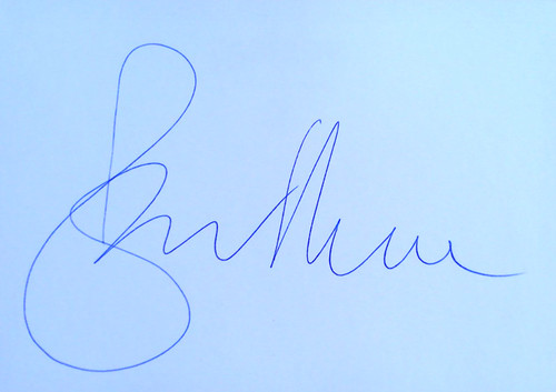 Roger moore autogramm - (+),