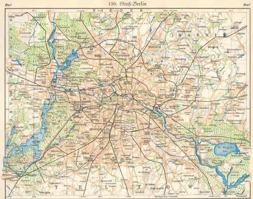 Stadtplan groß berlin stand - stadtplan, (stand