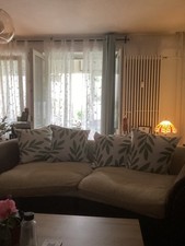 big sofa gebraucht braun und beige . Circa 220 lang 