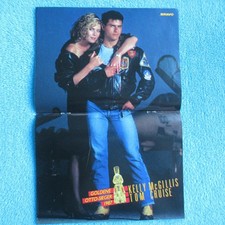 TOM CRUISE Kelly McGillis POSTER BRAVO 2 Seiten 1980er Bravo