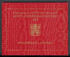Vatikan 2 Euro Gedenkmünze 2008 "Paulusjahr" im original Folder ST (EM789