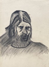 Person Porträt Mann mit langem Haar und Bart Joachim Cordsen Berlin