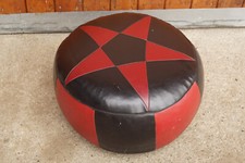 60er Vintage Hocker Sitzkissen