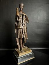 Bronze Skulptur Figur  "Diana Göttin der Jagd" vermutlich F. Barbedienne 19Jhd