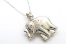 Halskette 925 Sterling SILBER silver argento collana argent necklace Elefant
