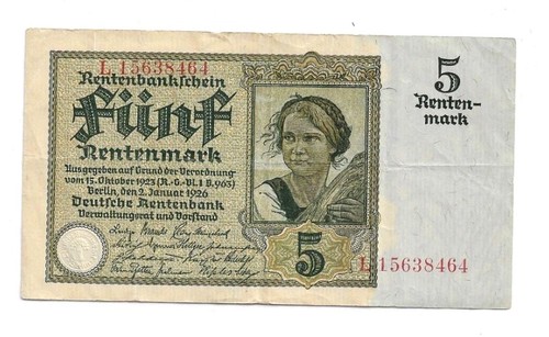 Rentenmark 1926 164b - 5,