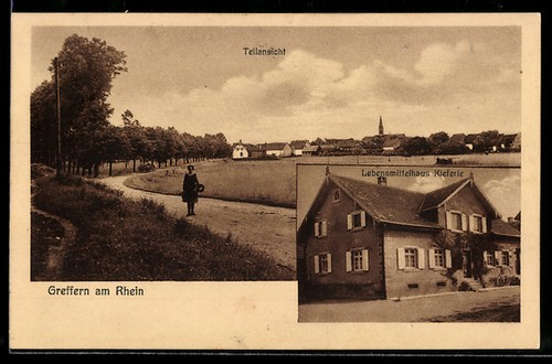 Greffern rhein - ak,