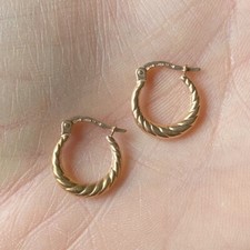 NEW 9ct Rose Gold Hoop