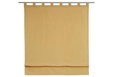Raffrollo, Farbe honig, 1 Stück, Deko Trends, -838873-  mit Schlaufen, Lieferung