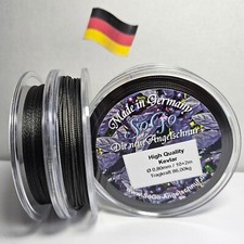  Vorfachschnur/High Quality Kevlar® Schwarz/geflochten/Ø0,18-1,00mm/TK bis 114kg