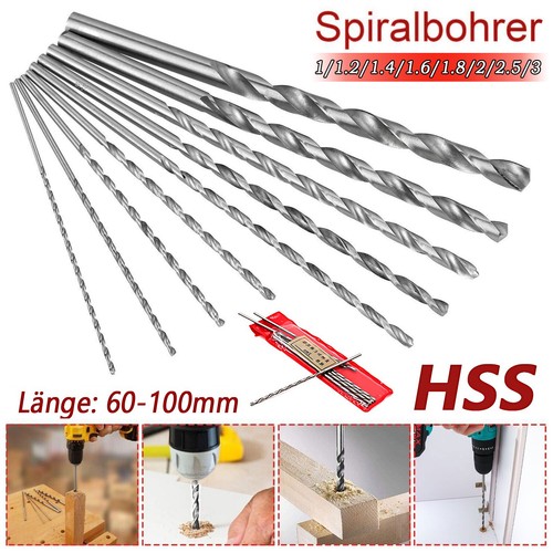 Extra langer hss - langer, spiralbohrer
