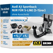 AHK für Audi A3 Sportback ab