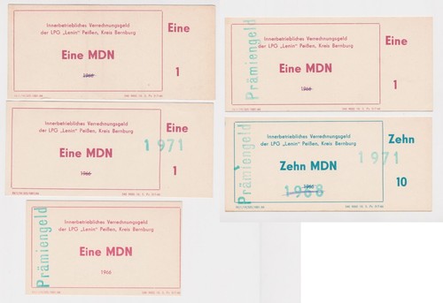 Banknoten bis mark ddr - 1,