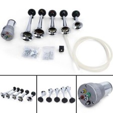 Trompete Fanfare A 5 Töne Melodie La Cucaracha Mit Kompressor Chrom 118dB 12