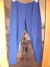 Leggings, Unterziehhose,  inner warm angerauht, Langlaufhose, blau Gr. M/L