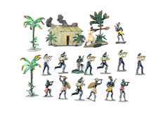 Heyde Georg Spenkuch Zinnfiguren Afrika-Szene Indianer & Matrosen Palmen