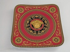 ROSENTHAL VERSACE MEDUSA RED QUADRATISCHER PLATZTELLER 1. WAHL