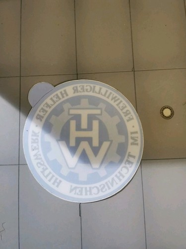 Thw aufkleber freiwilliger - thw,