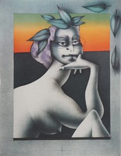 Paul Wunderlich: der Denker Des Frühlings- - Lithografie Originell