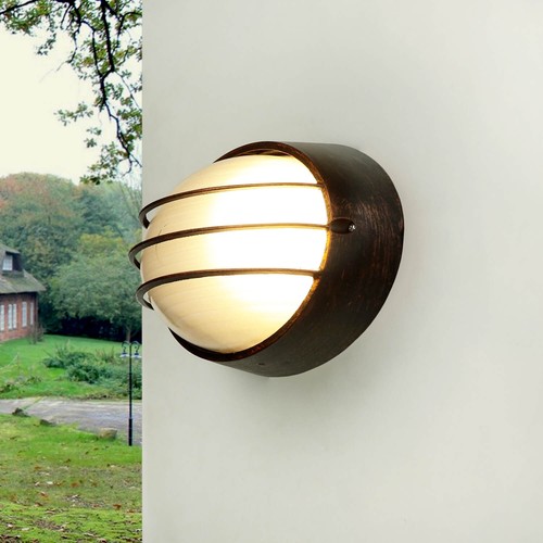 Ovale wand lampe kupfer - ovale,