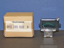 TELEFUNKEN Rec Level VU Meter Aussteuerungsanzeige beleuchtet Drehspulinstrument