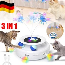 Interaktive Katzenspielzeug Set Katzen USB Wiederaufladbar Fluttering Butterfly