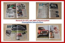Renault R 4 GTL mit 34PS Literaturpaket - 9 komplette Zeitschriften