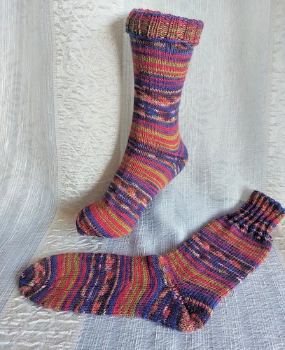 Handgestrickte socken fach - handgestrickte, 4-fach