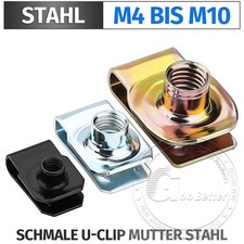 Schmale U-Clip Mutter M4 bis