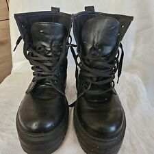 Plateau Schuhe, Schwarz, Größe 37 mit Schnürung