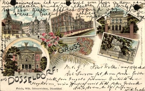 Litho düsseldorf rhein - litho,