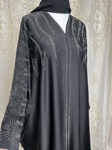 Luxus schwarz abaya hijab - luxus,